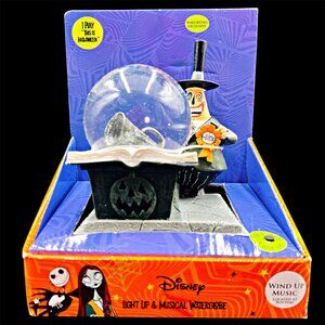 Disney Nightmare Before Christmas Waterglobe Musical & Light Up Halloween Decor